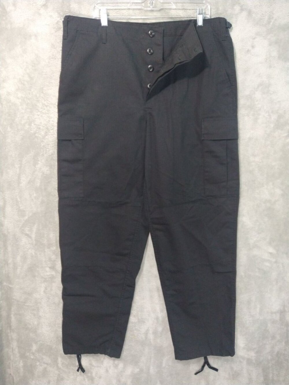 Tru Spec Pants Mens Large Black BDU Tactical Cargo Military Combat Uniform